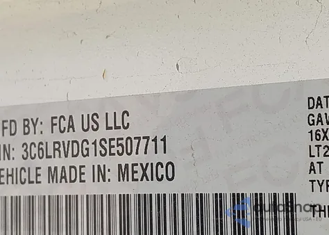 2025 Ram Promaster 2500 Tradesman High Roof 159 Wb W/Pass Seat из США, поврежденный, VIN 3C6LRVDG1SE507711